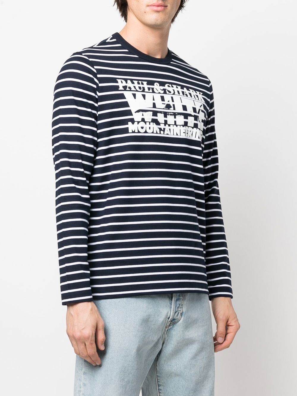 Logo-Print Striped T-Shirt