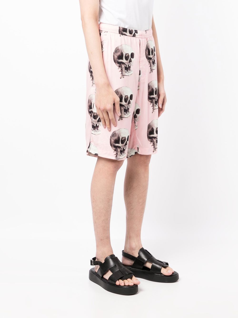 Skull Graphic-Print Bermuda Shorts