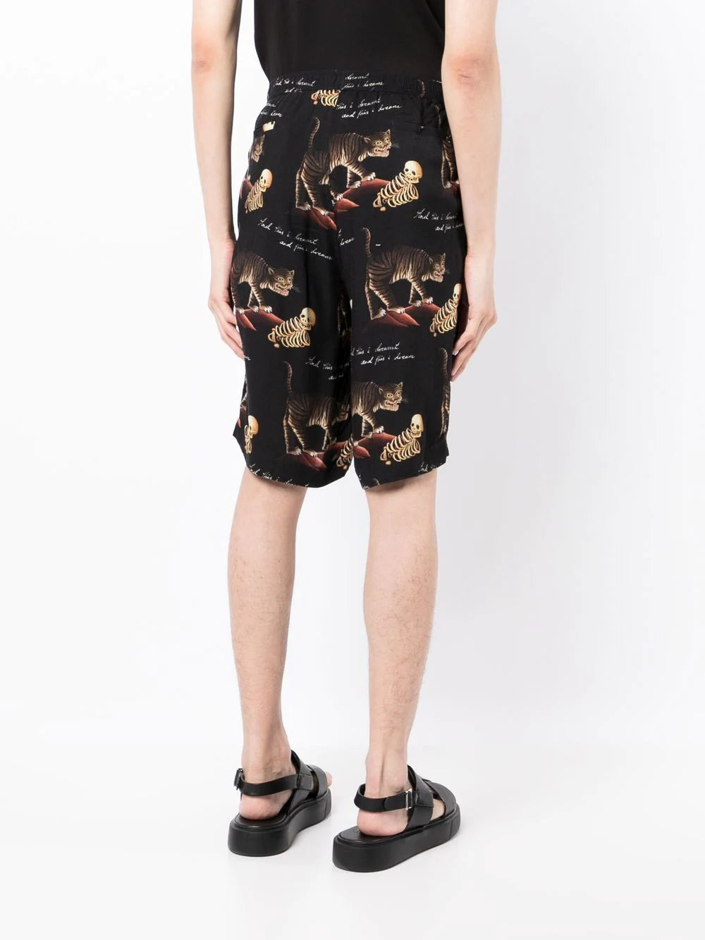 Dreamt Motif-Print Bermuda Shorts