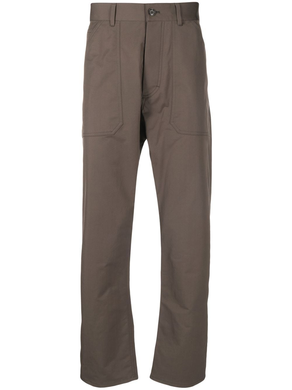 High-Rise Straight-Leg Trousers