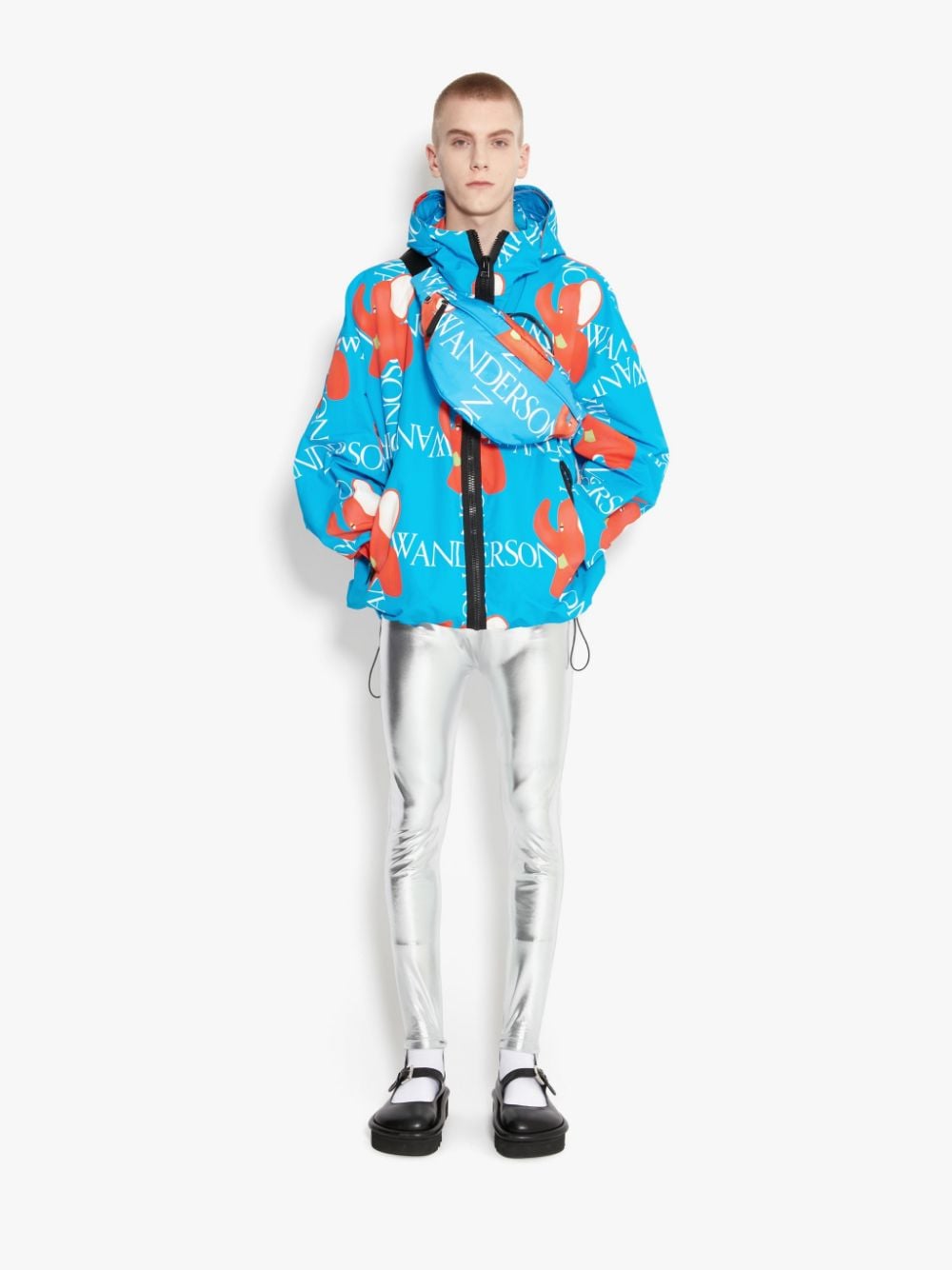 Logo-Print Hooded Jacket