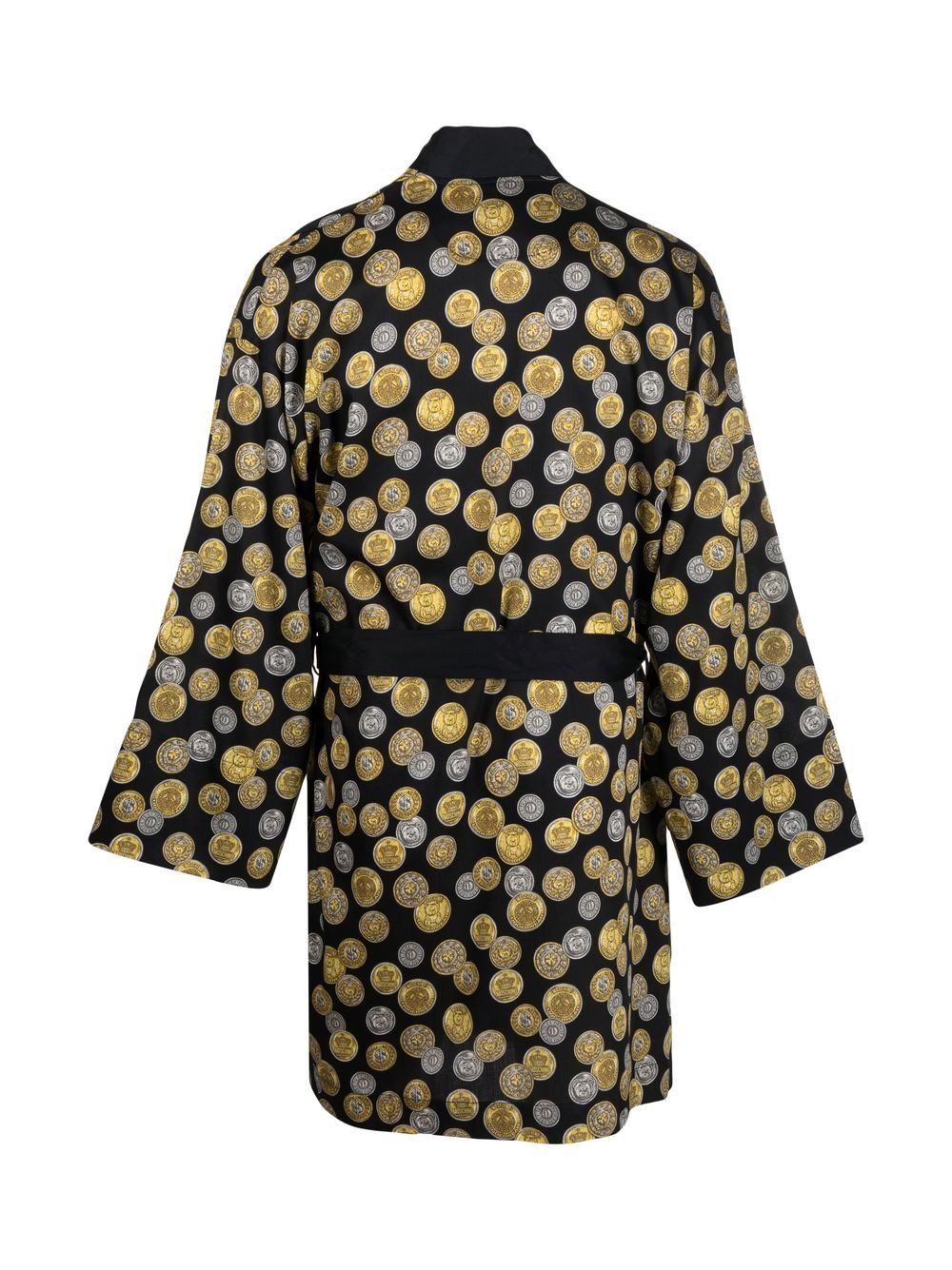 Coin-Print Cotton Robe