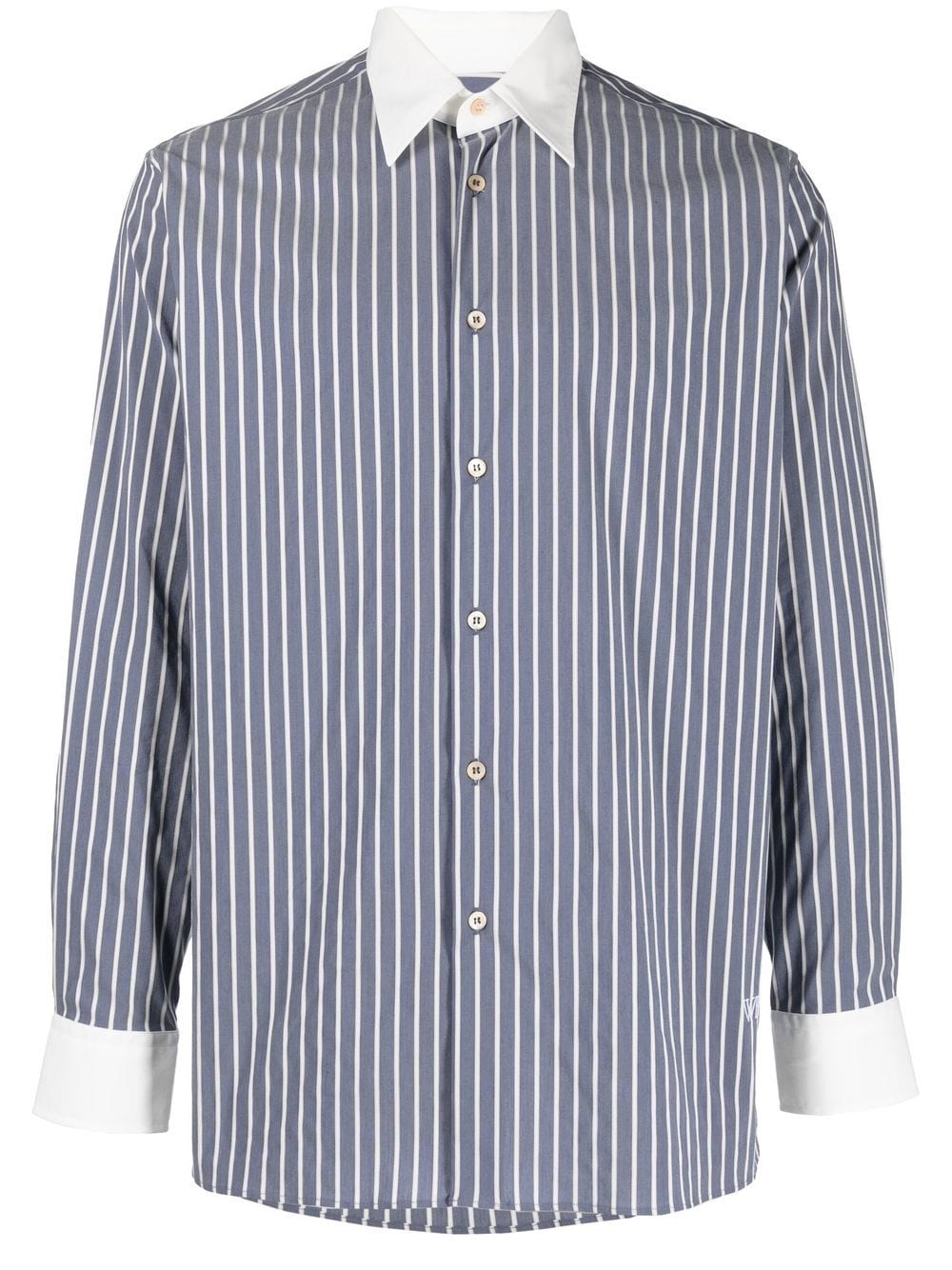 Striped Button-Up Shirt