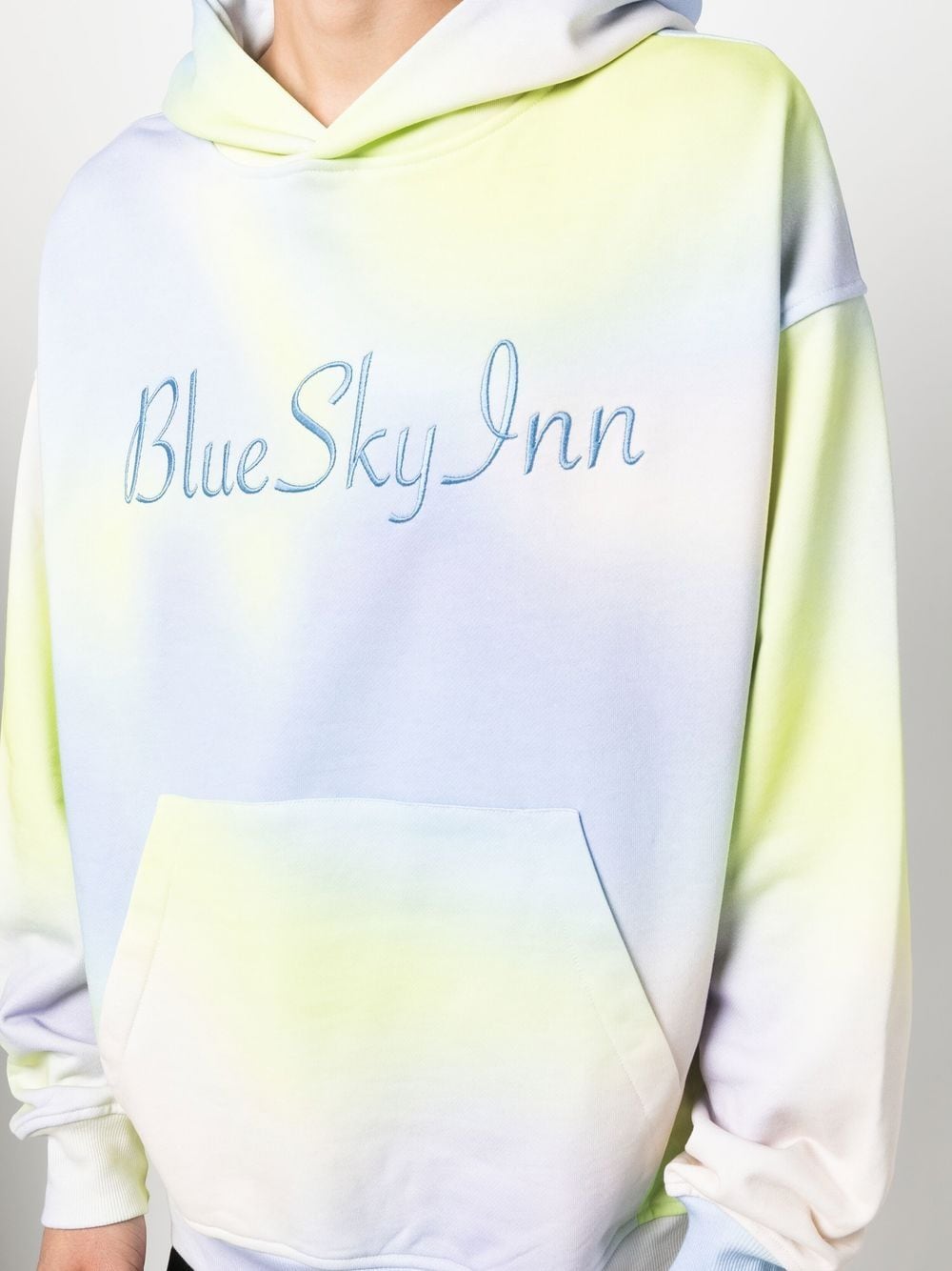 Logo-Embroidered Tie Dye Hoodie