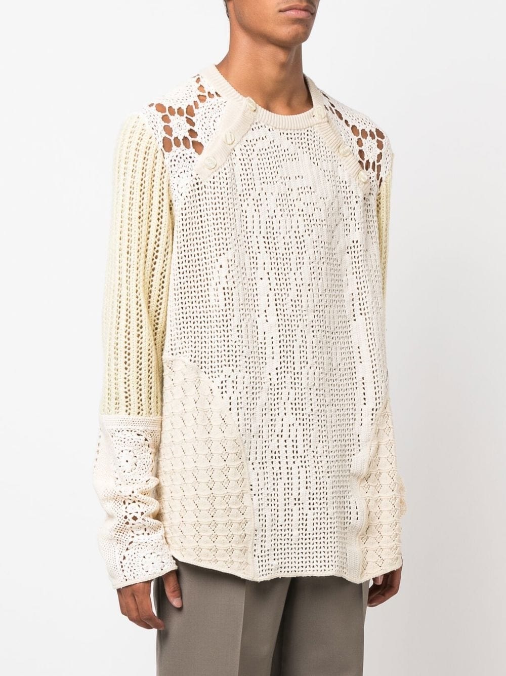 Regenerated Crochet Raglan Jumper