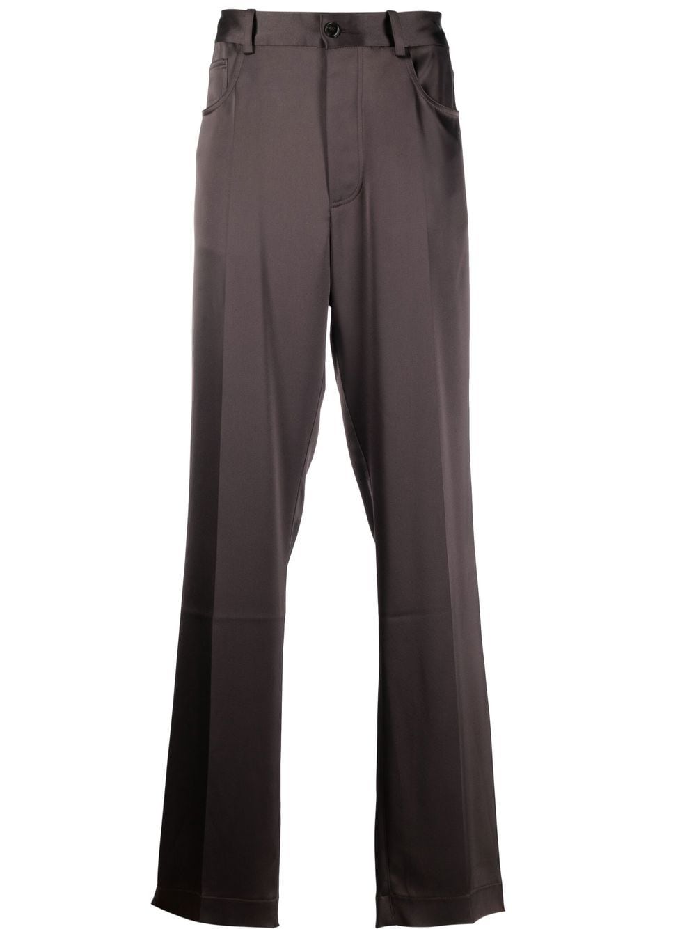 Mid-Rise Straight-Leg Trousers