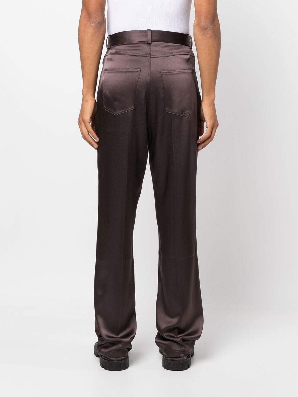 Mid-Rise Straight-Leg Trousers