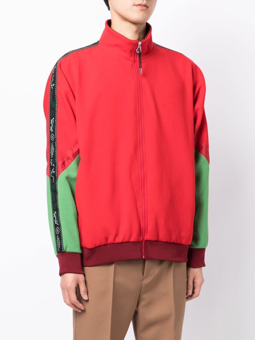 Colour-Block Half-Zip Jumper