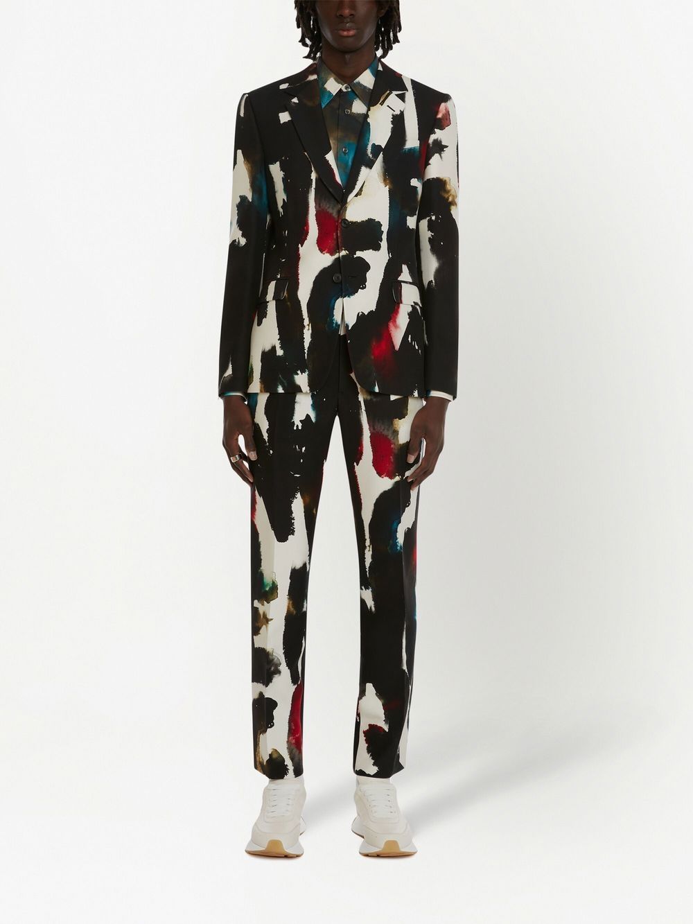 Watercolour Cigarette-Cut Trousers