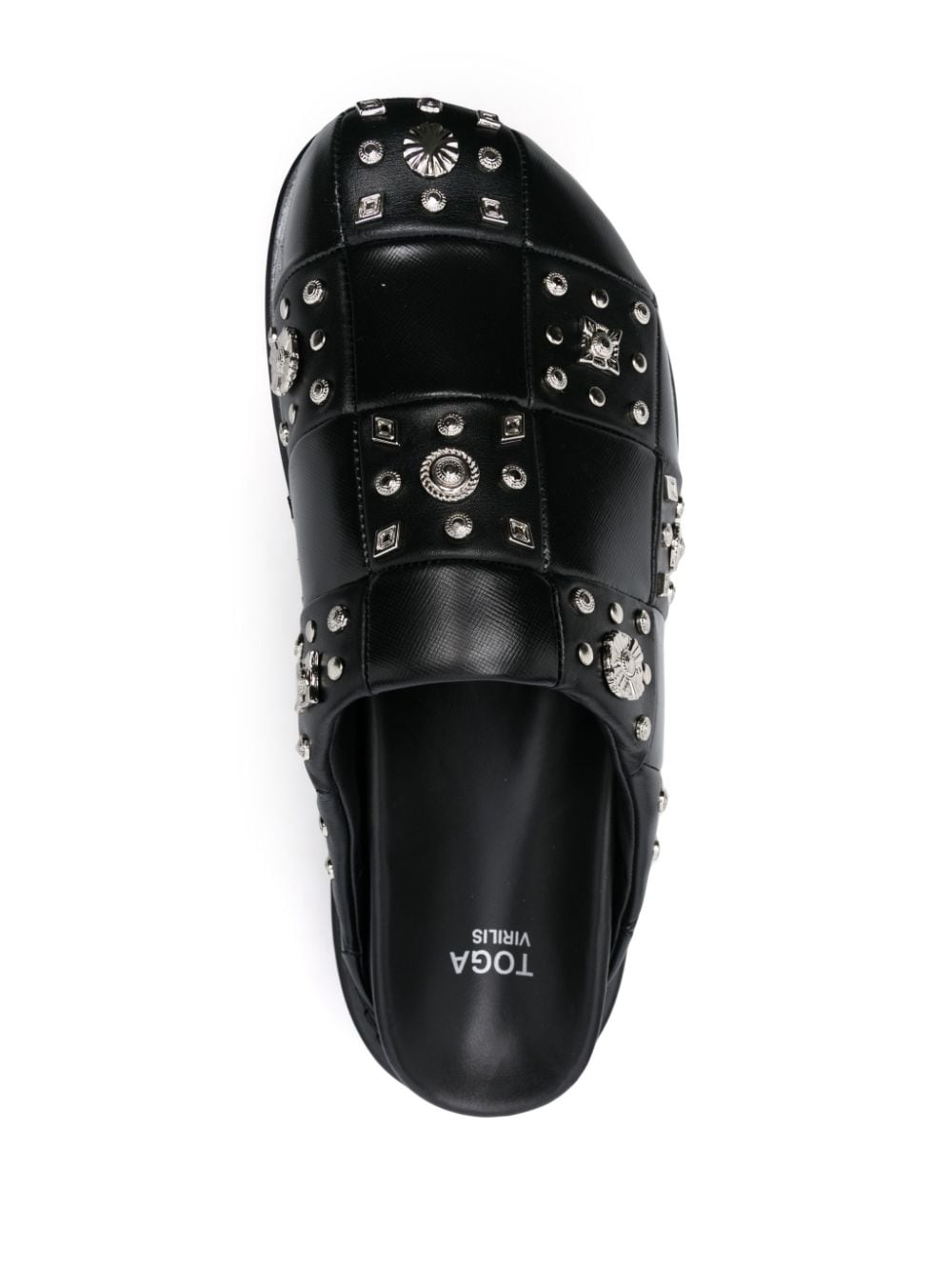 Stud-Detailing Leather Mules