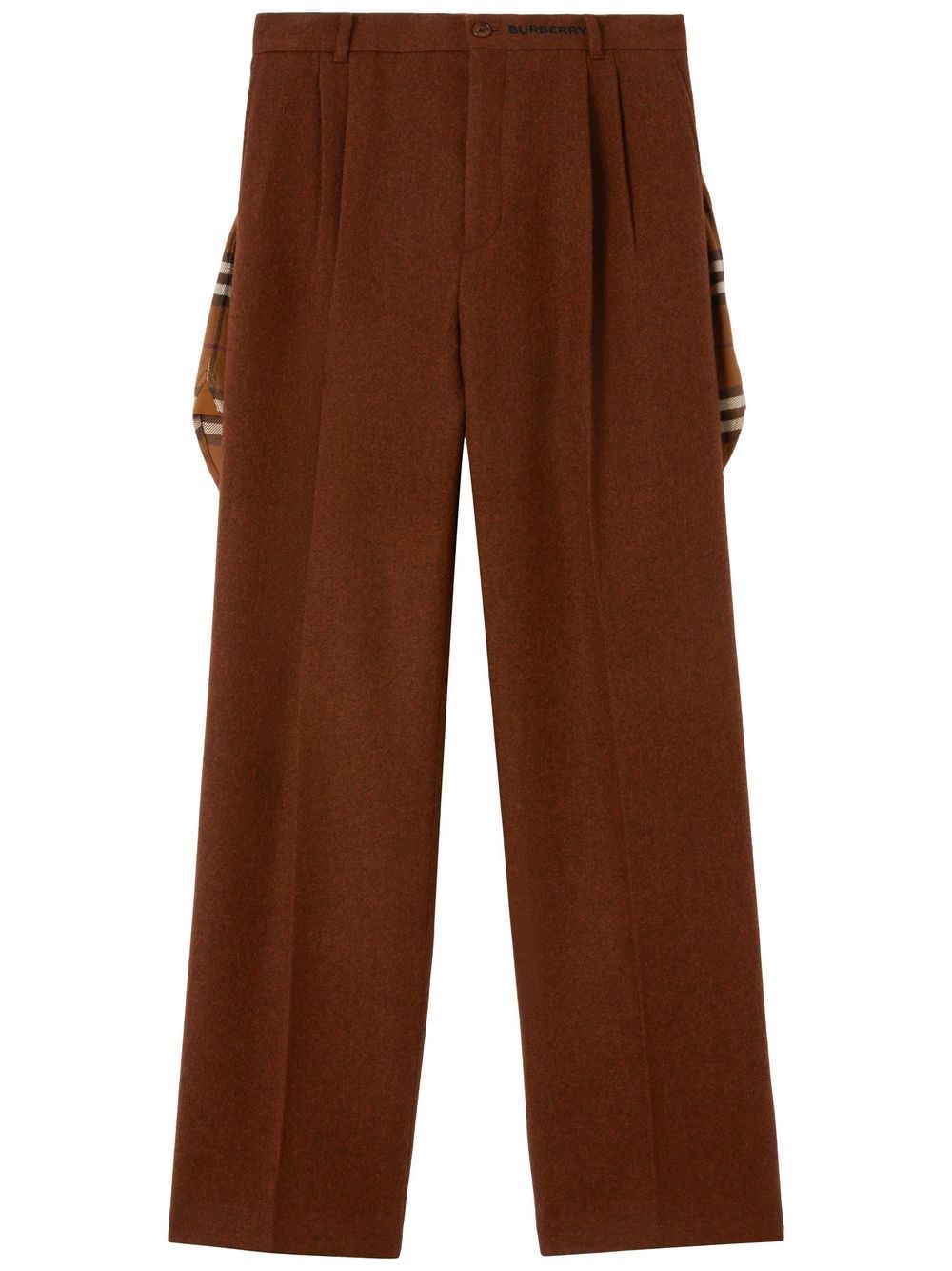 Pleated Wide-Leg Trousers