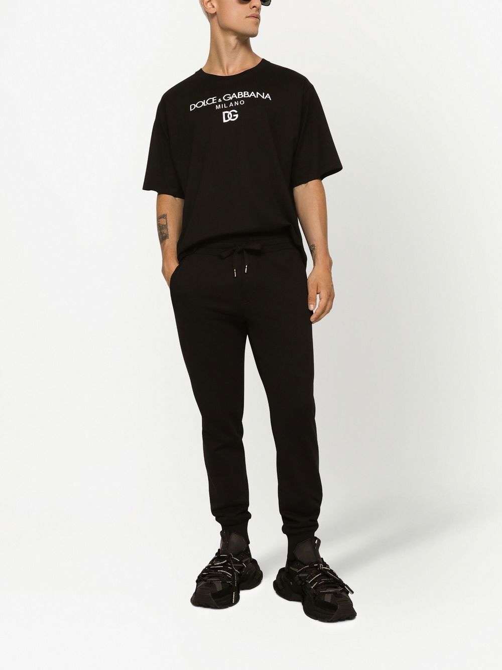 Dg Essentials Logo-Embroidered T-Shirt