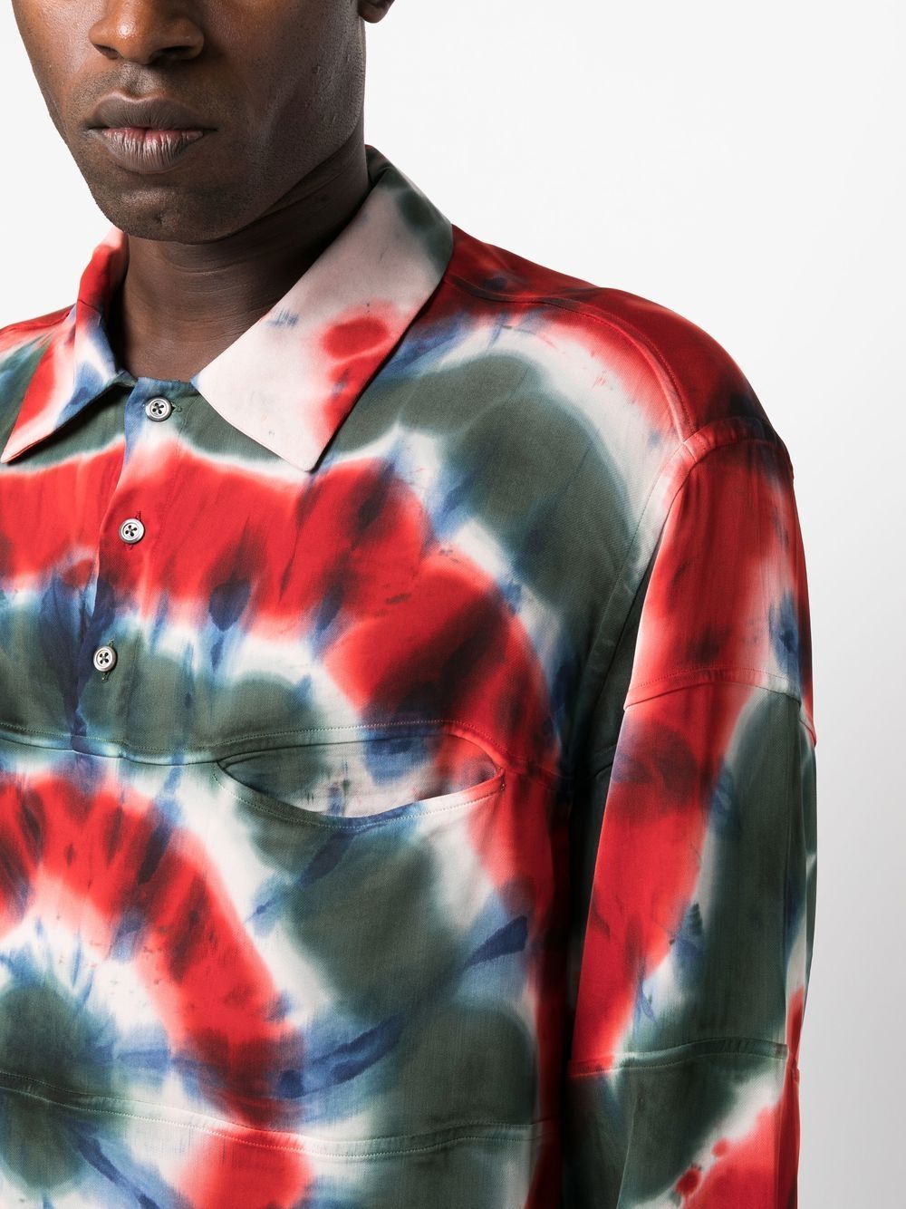 Tie-Dye Swirl-Print Shirt