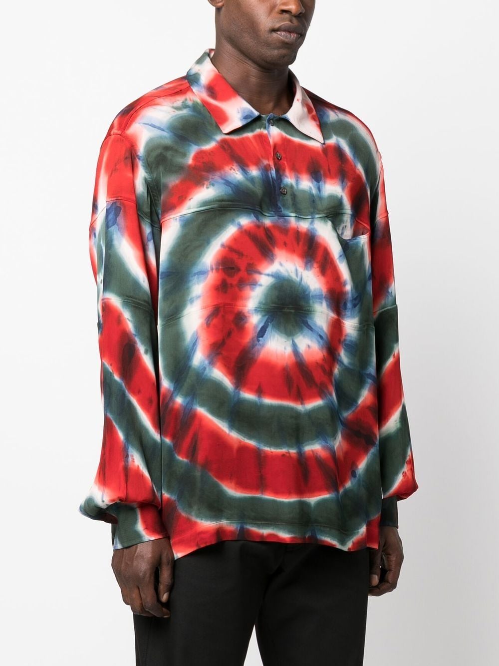 Tie-Dye Swirl-Print Shirt