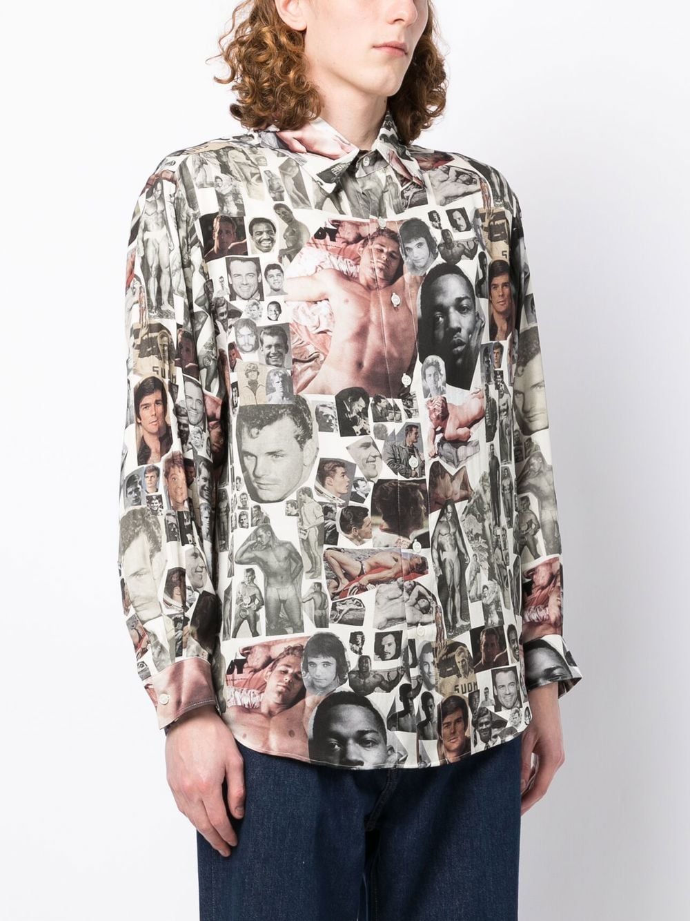 Graphic Collage-Print Shirt