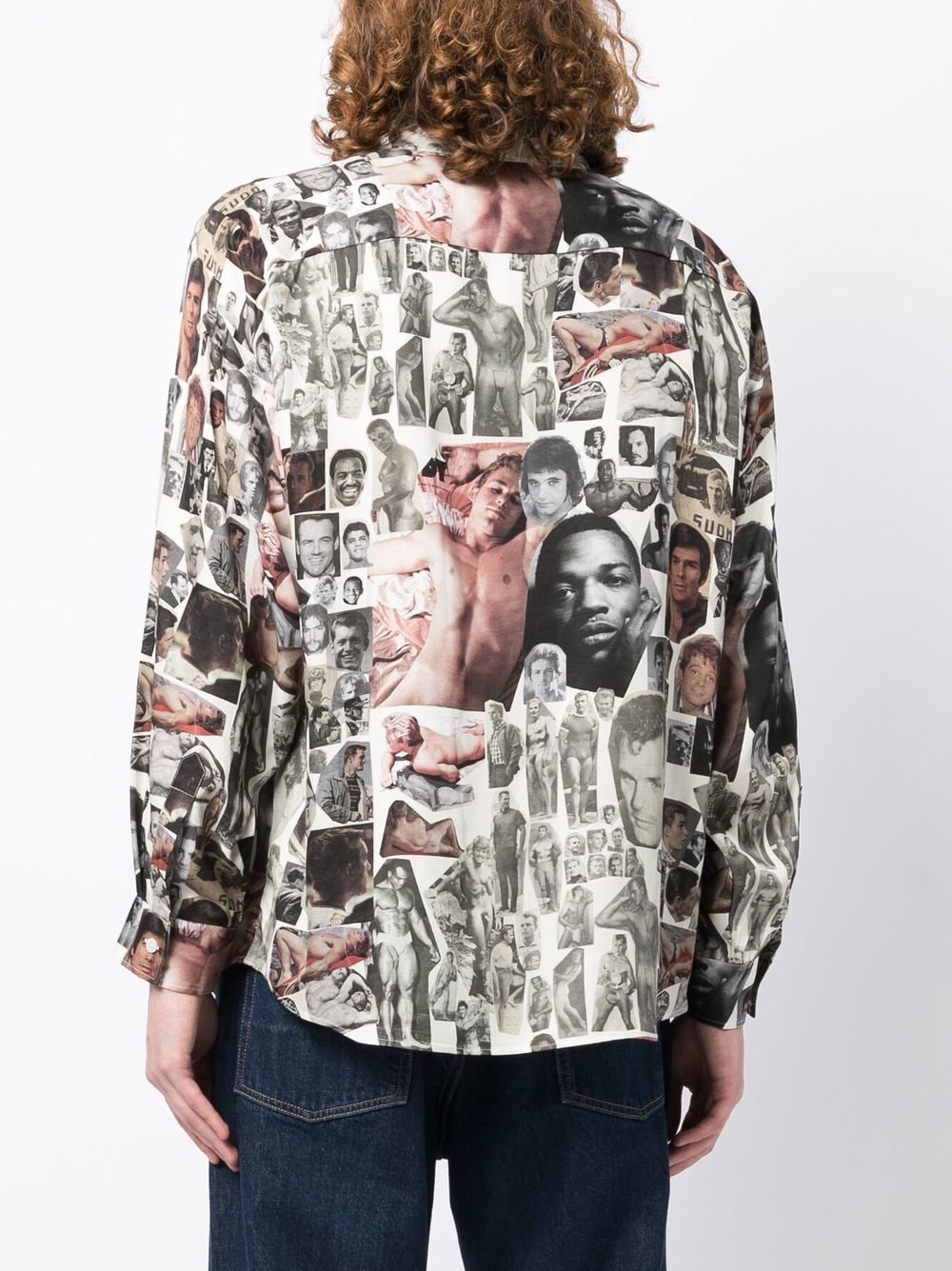 Graphic Collage-Print Shirt