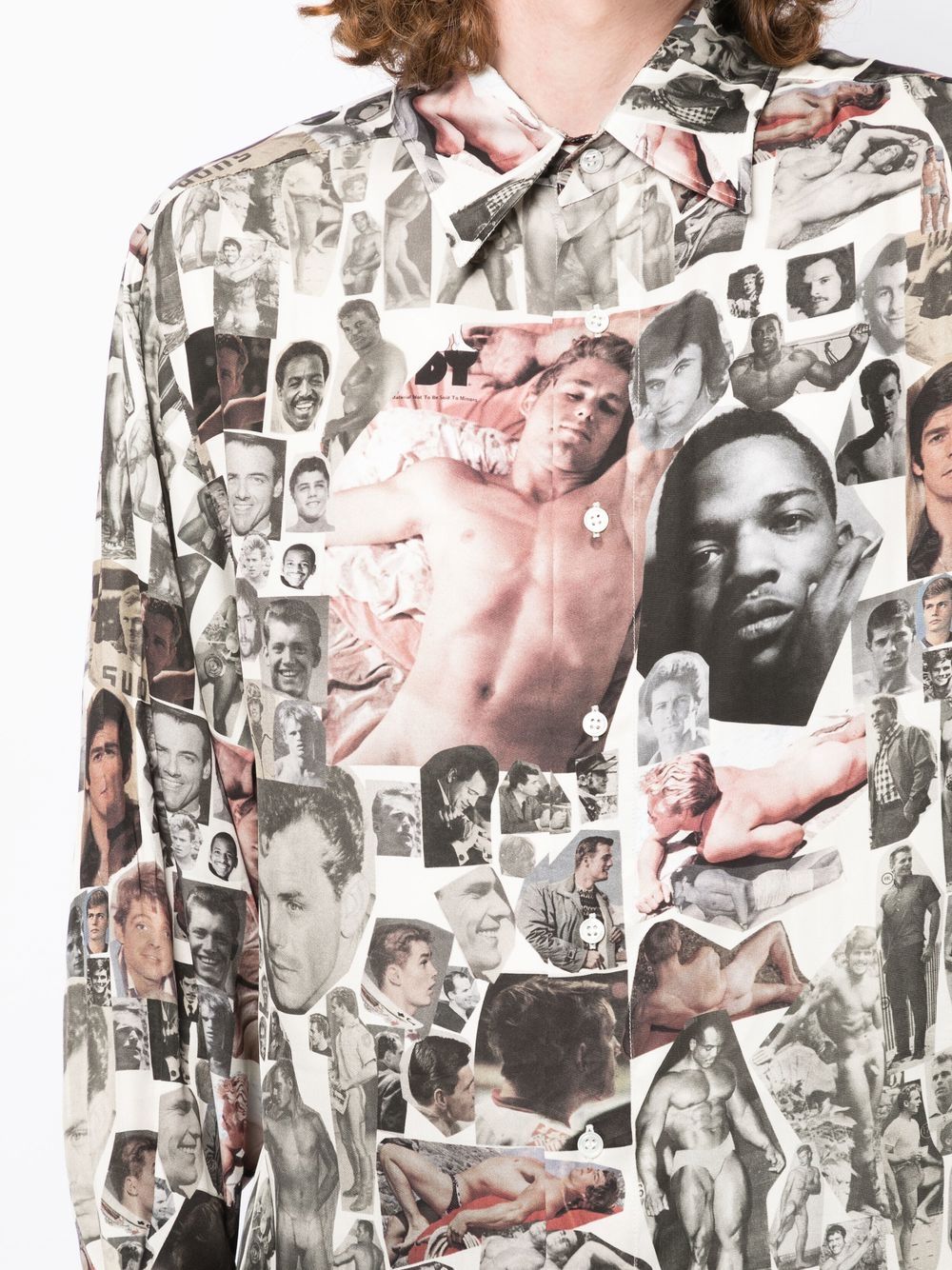 Graphic Collage-Print Shirt