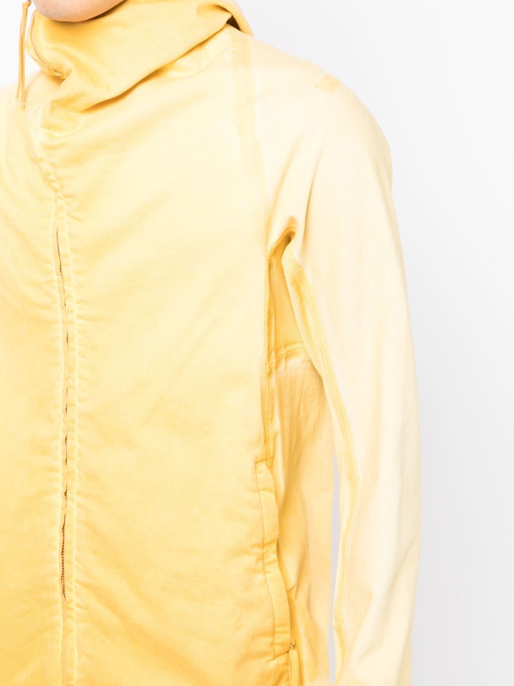 Off-Centre Zip-Fastening Hoodie