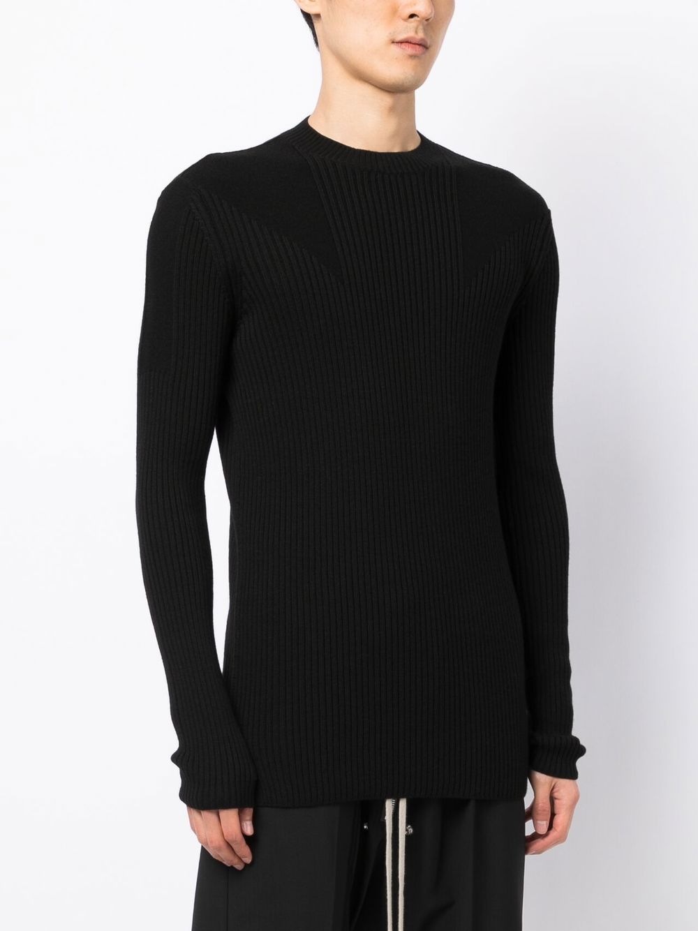 Ribbed Panel Jumper