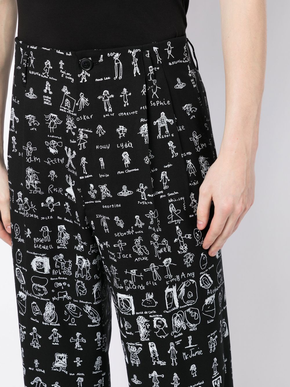 All Over Graphic Print Trousers