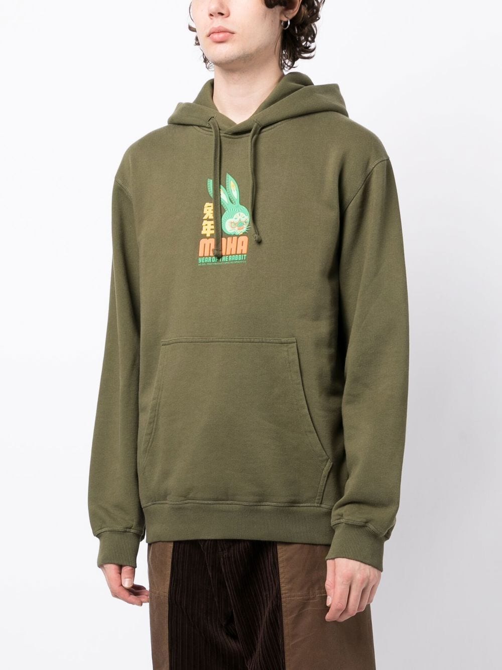 Logo-Print Long-Sleeve Hoodie