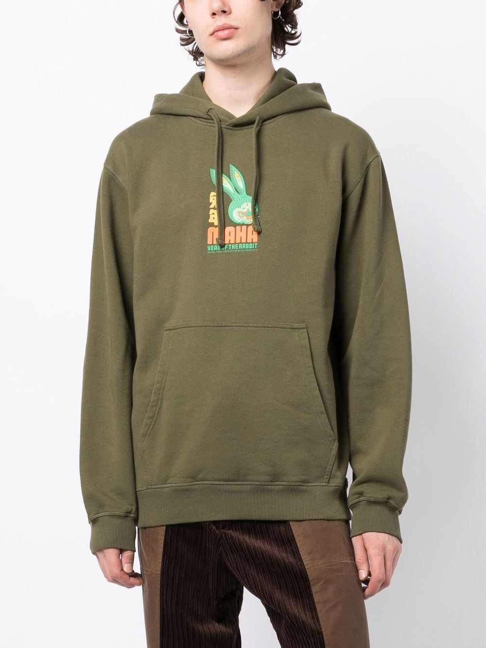 Logo-Print Long-Sleeve Hoodie