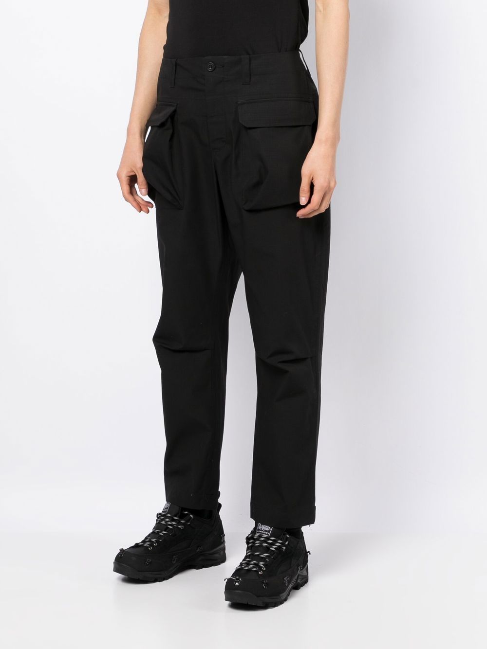 Flap-Pocket Straight-Leg Trousers