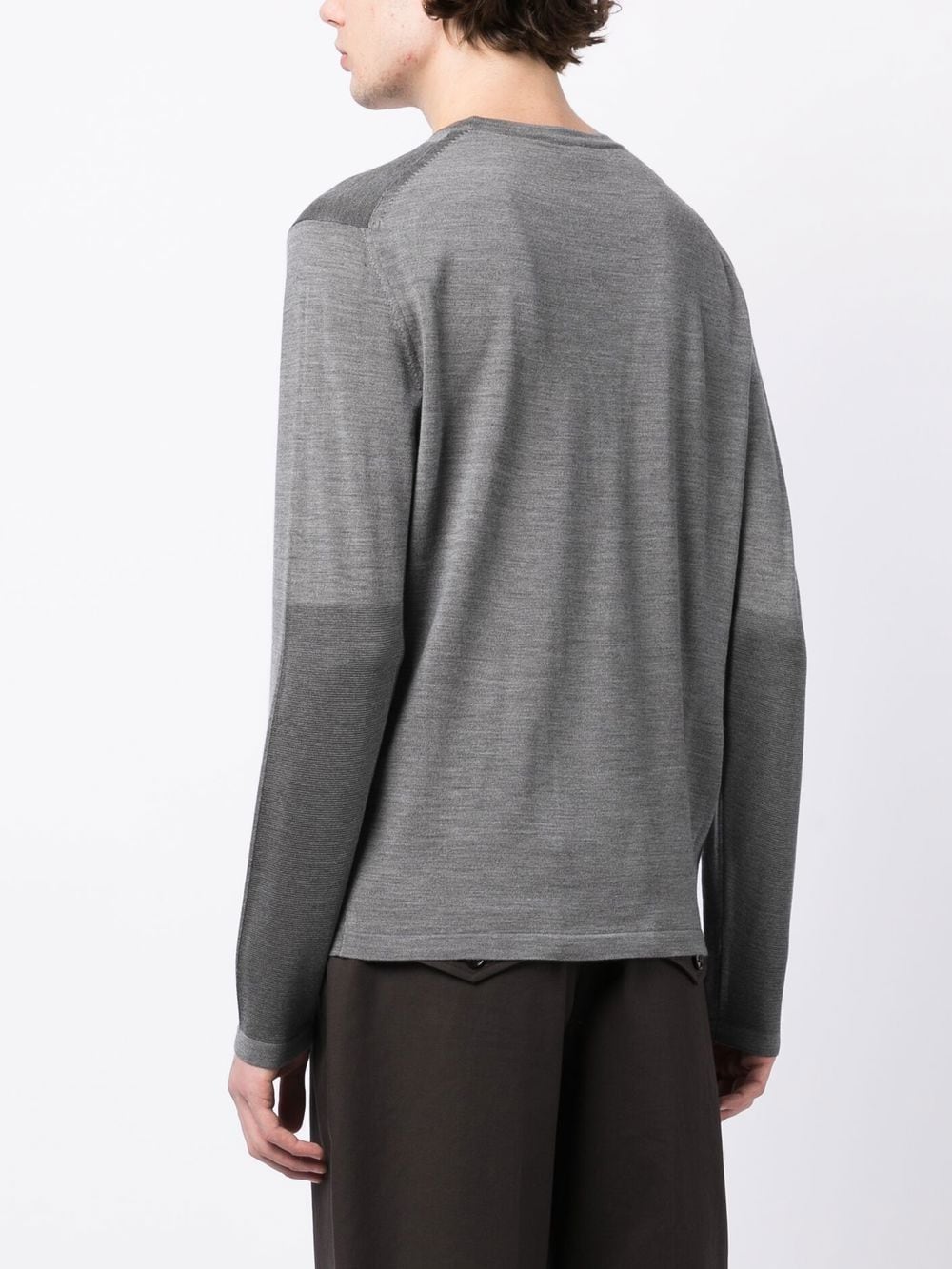 Fine-Knit Long-Sleeved T-Shirt