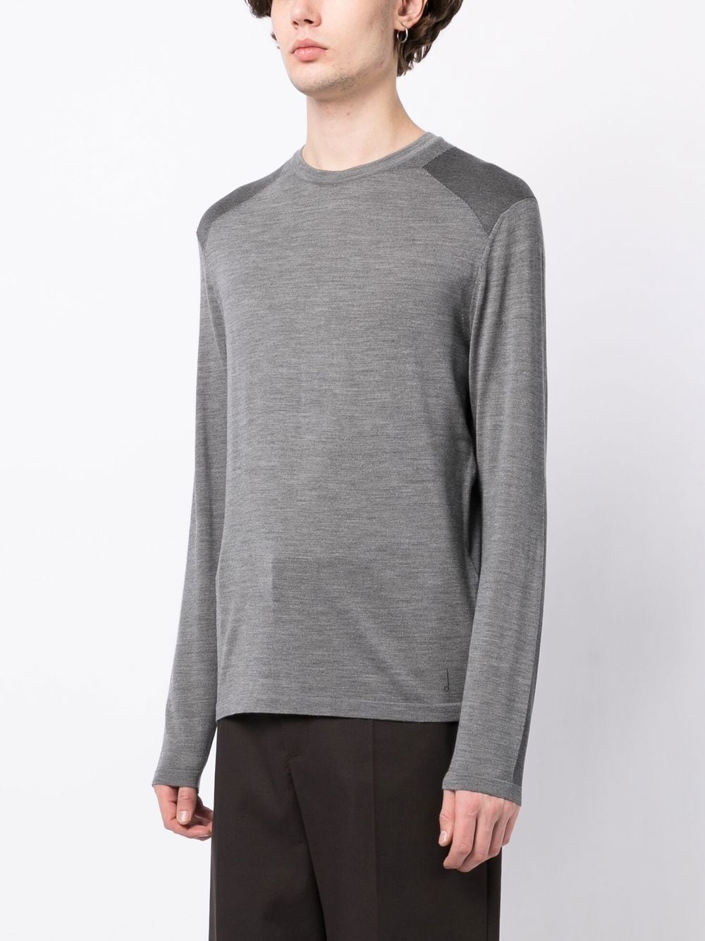 Fine-Knit Long-Sleeved T-Shirt