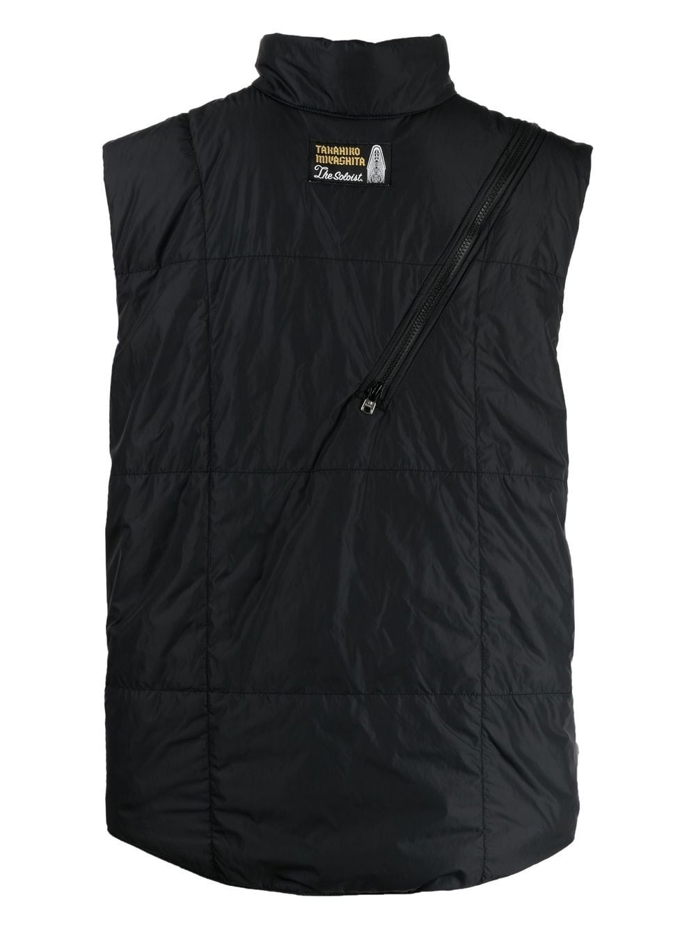 Zip-Detail Padded Gilet Jacket