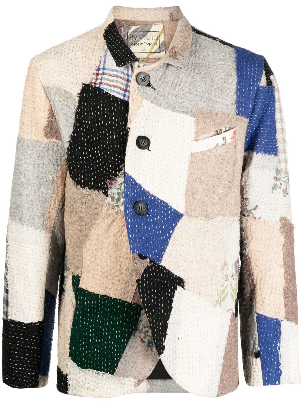 Patchwork Wool Jacket