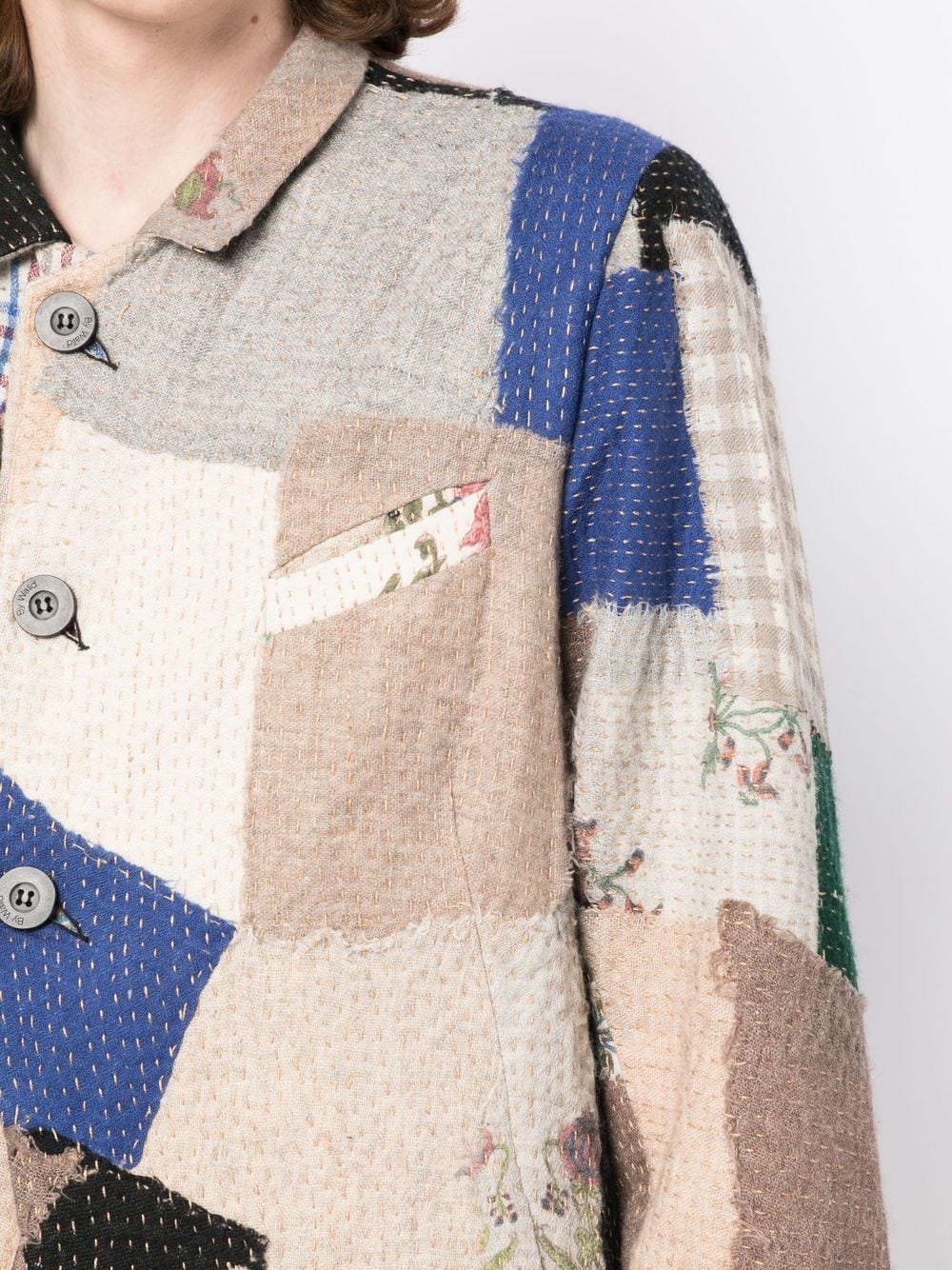 Patchwork Wool Jacket