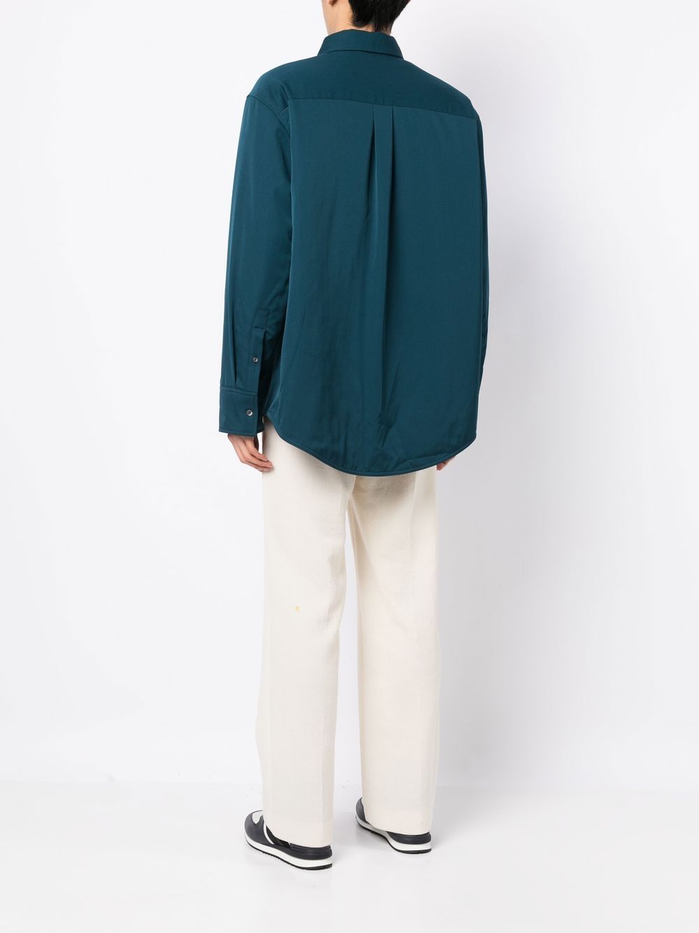 Box-Pleat Long-Sleeved Shirt