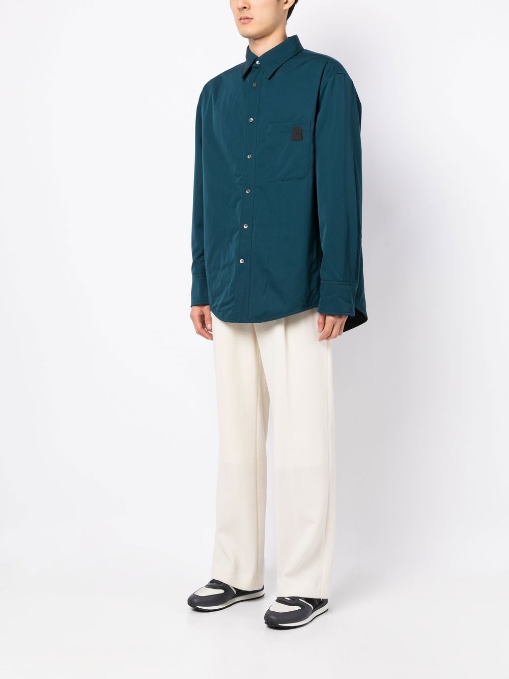 Box-Pleat Long-Sleeved Shirt