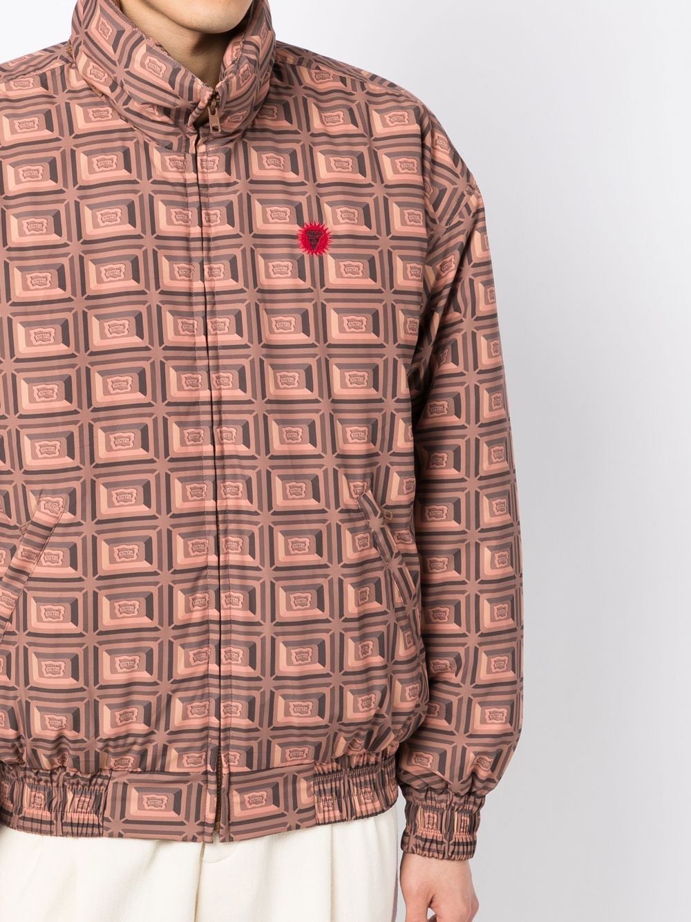 Graphic-Print Padded Jacket