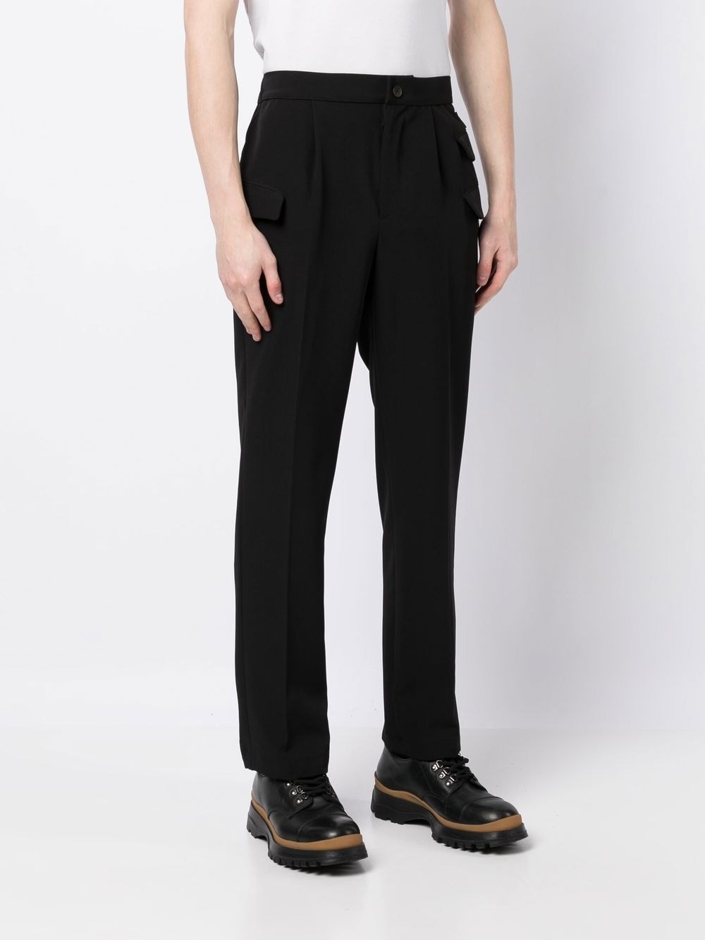 Tapered Flap-Pocket Trousers