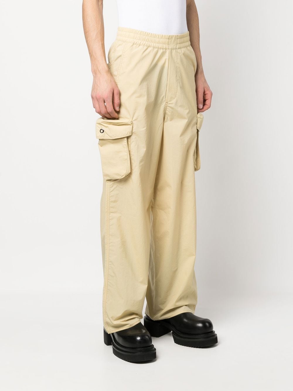 Wide-Leg Cargo Trousers