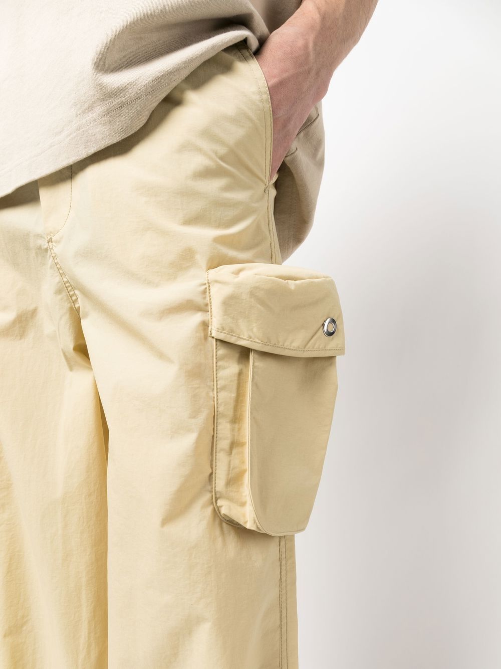 Wide-Leg Cargo Trousers