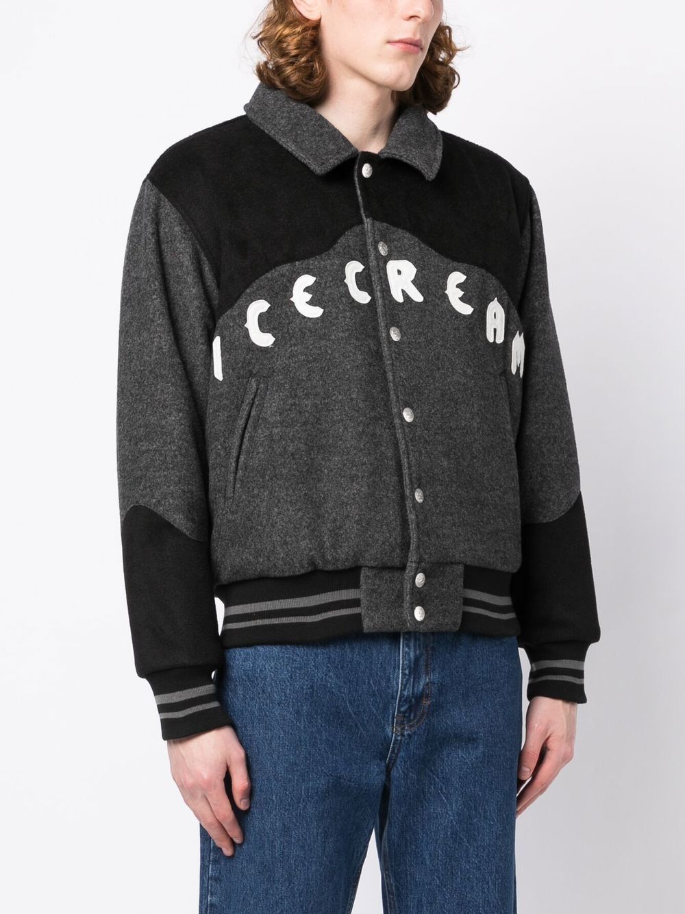 Logo-Embroidered Varsity Jacket