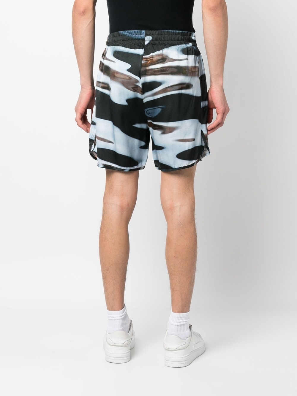 Graphic Print Track Shorts