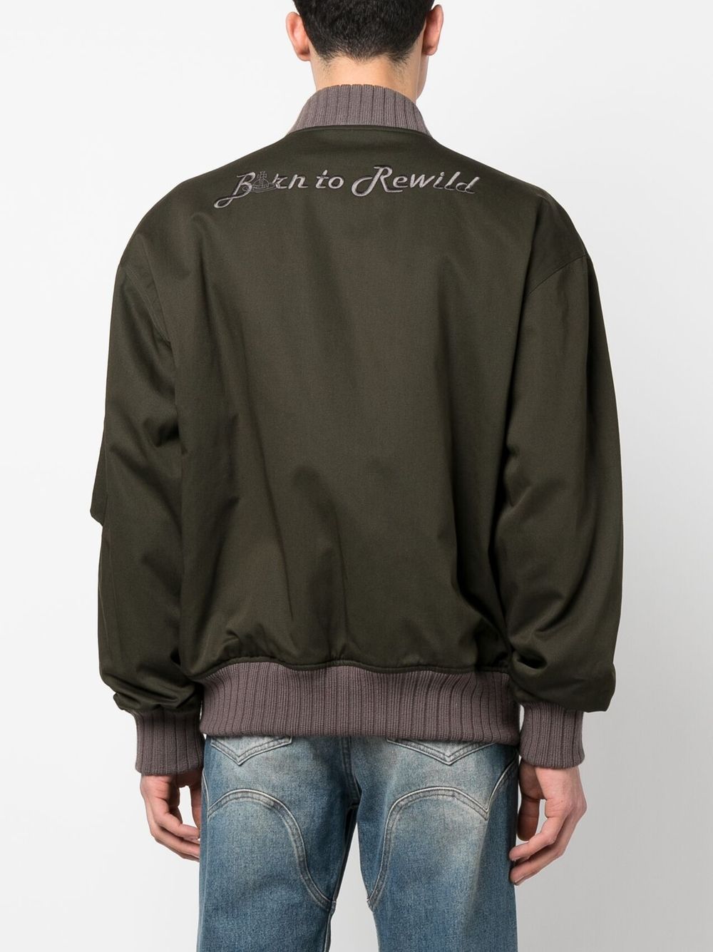 Embroidered Bomber Jacket