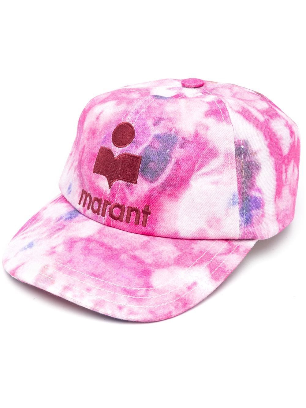 Marbled-Print Logo Cap