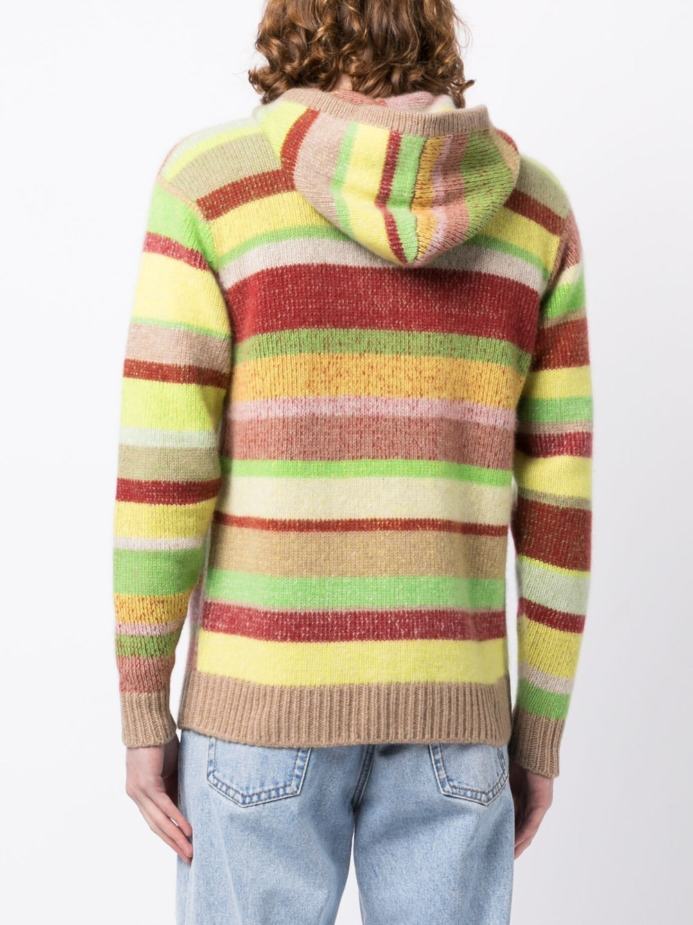 Multi-Stripe Zip-Up Hoodie