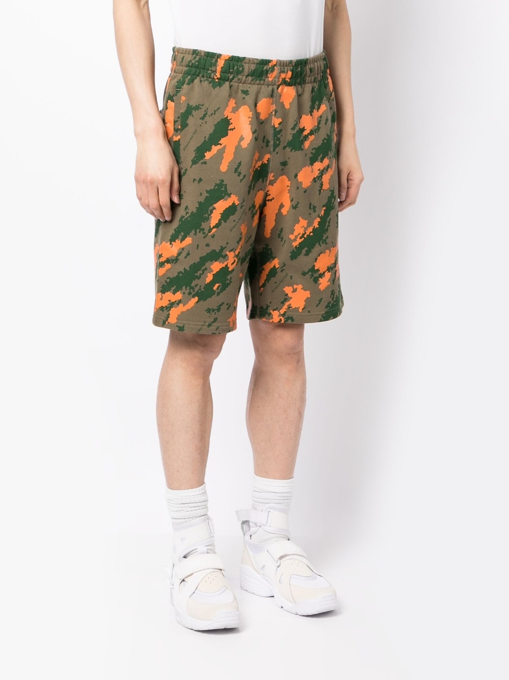 Camouflage-Print Cotton Bermuda Shorts