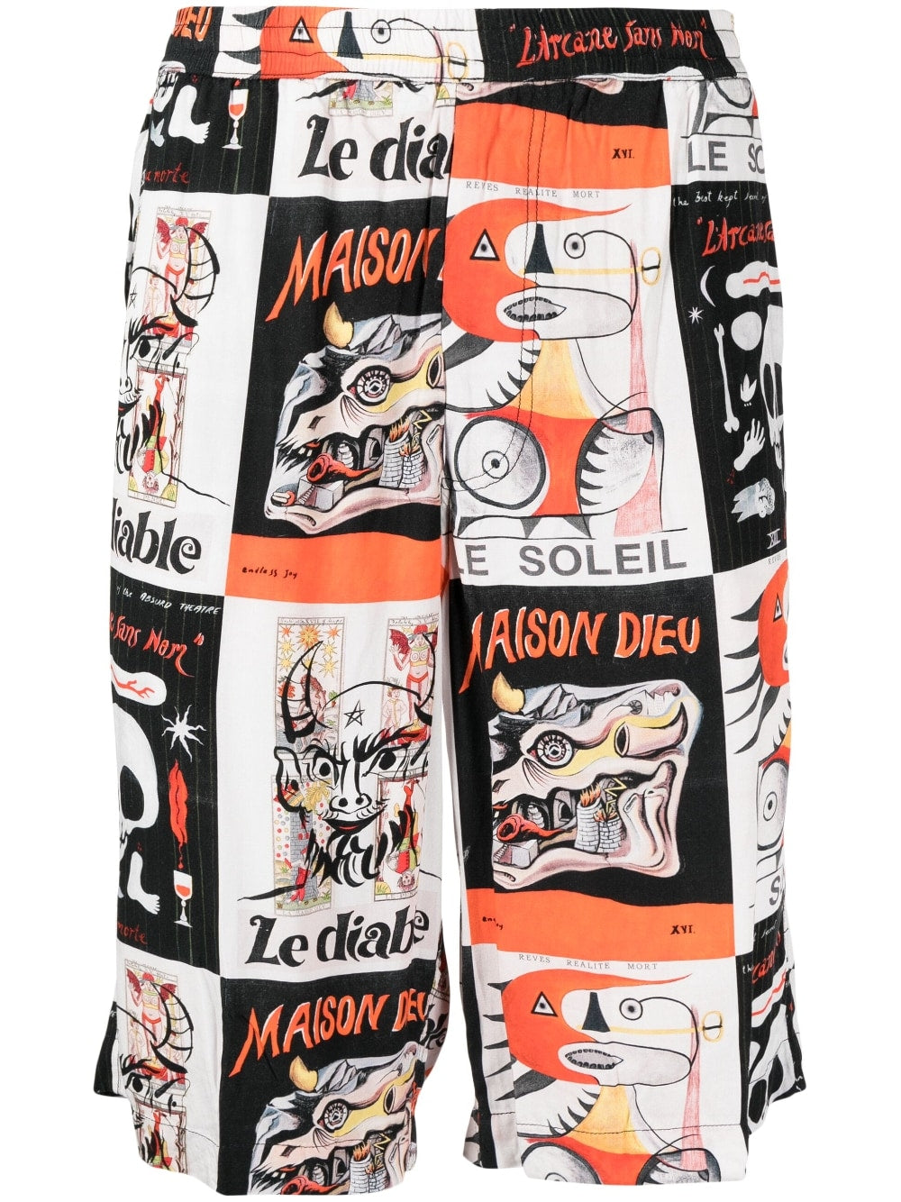 Graphic-Print Bermuda Shorts