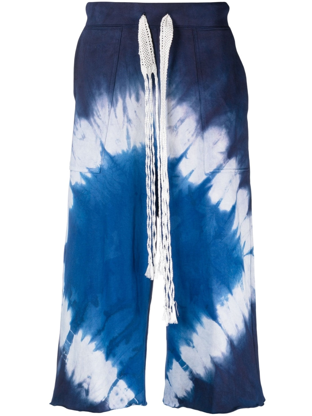 Tie-Dye Long Bermuda Shorts