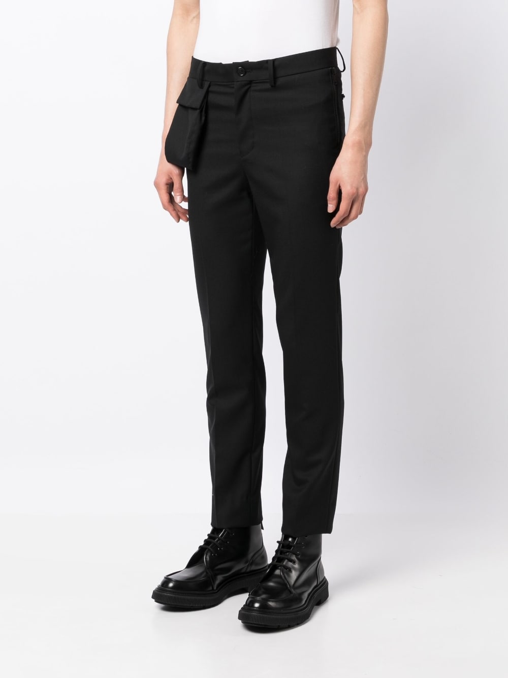 Multi-Pocket Slim-Cut Trousers