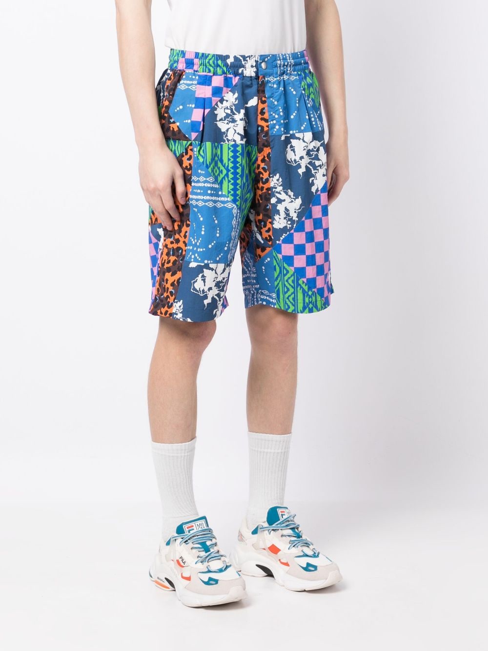 Multi-Panel Knee-Length Shorts