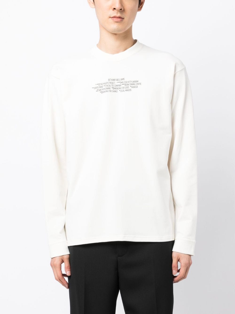 Logo-Print Long-Sleeved T-Shirt