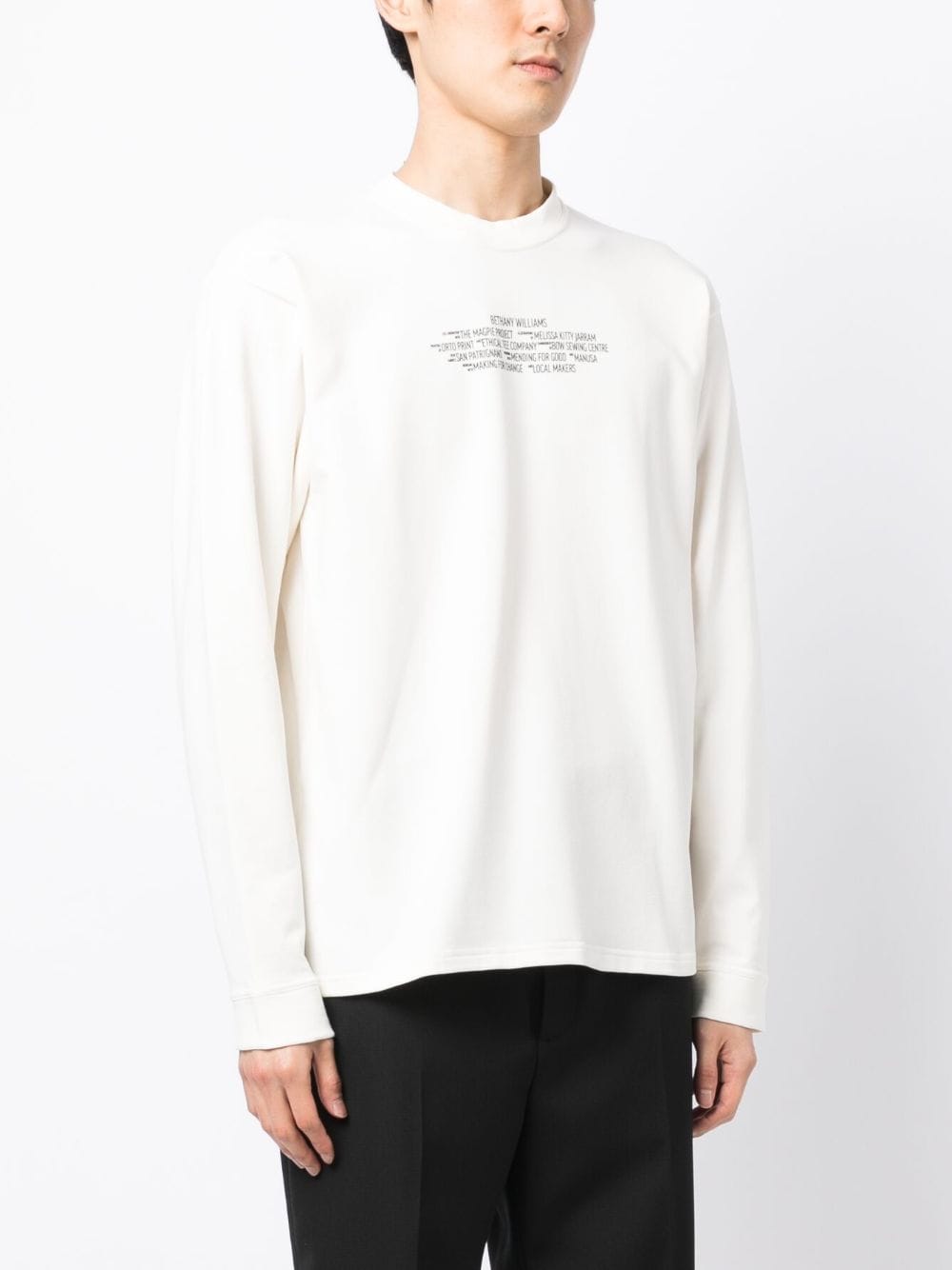 Logo-Print Long-Sleeved T-Shirt